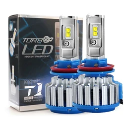 Turbo Led T1 H4 H7 Led Headlight 70W H1 H3 H11 9004 9005 9006 9007 881 6000K 7000LM Car Light H13 Canbus Led Bulb White