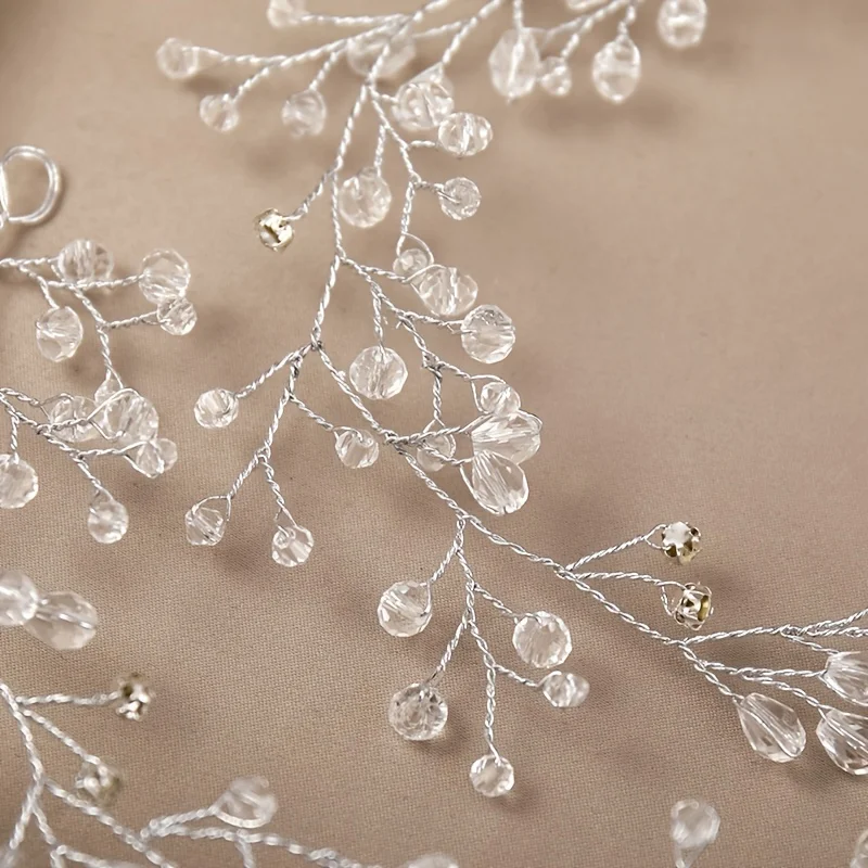 Women Rhinestone Crystal Headband Wedding Hair Accessories Luxurious Rhinestone Pearl Bride Headband Hairbands Hair Jewelry Vine