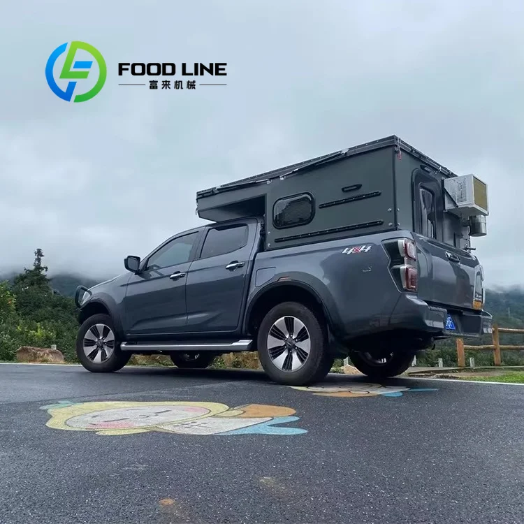 Customized 4X4 Truck Pop Up Camper Shock‑Absorbing Connection Stable Performance On Bumpy Unpaved Roads, Pickup Camper Module