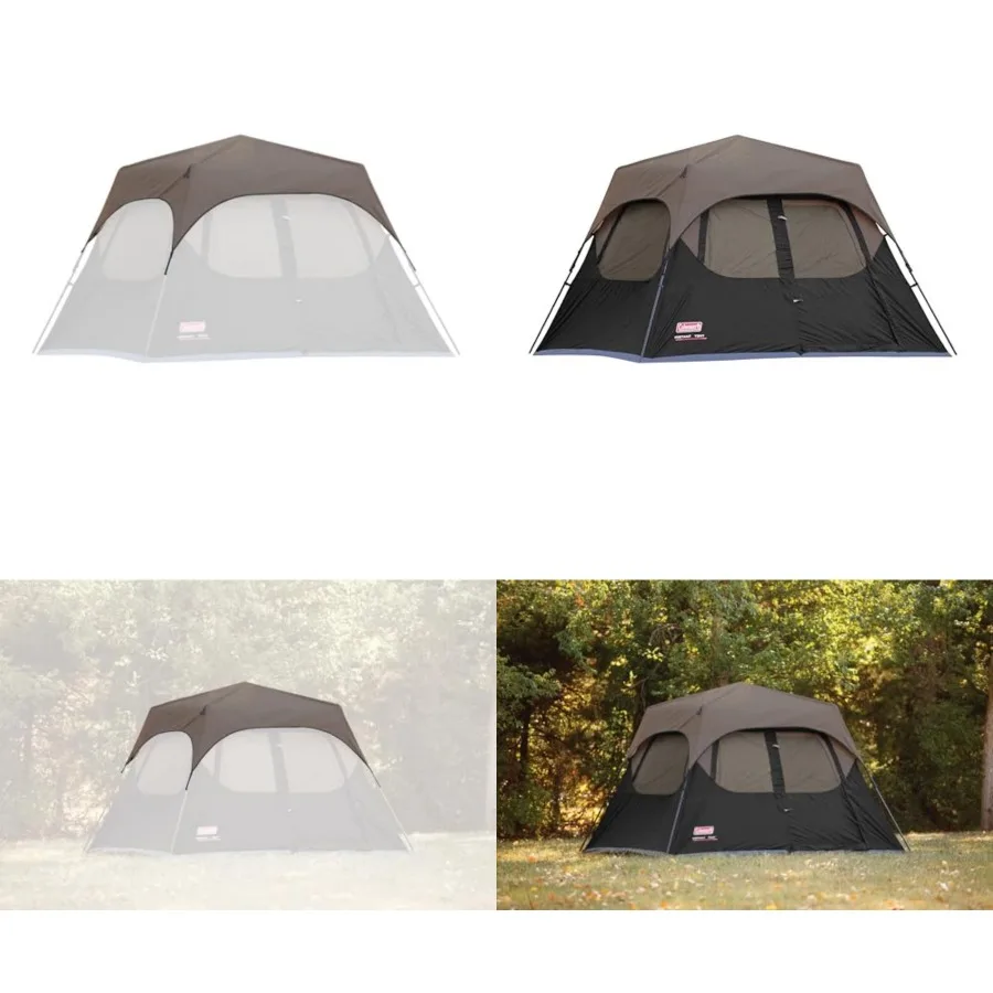 

Weatherproof Rainfly Accessory for 4/6 Person Instant Tents, Keeps Inside Dry and Protects from The Elements, Rainfly Only Tent