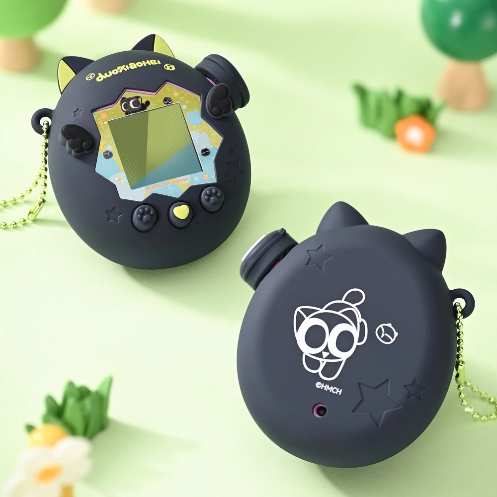 GeekShare Luo Xiaohei Co Branded Silikonowe Etui Antywstrząsowe do Tamagotchi Paradies, Urocza Kreskówkowa Ochronna Obudowa na Konsolę do Gier — zdjęcie produktu 2