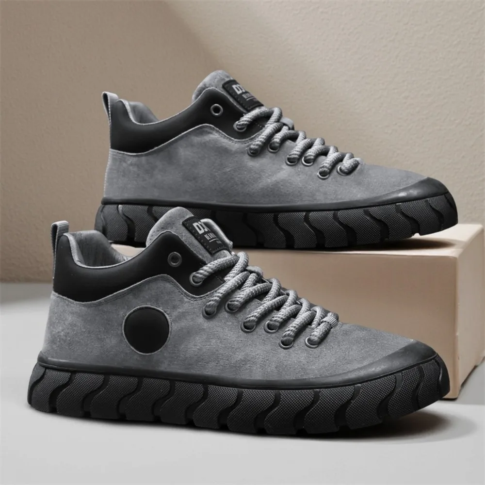 

Split Leather Men's Casual Shoes Designer Sneakers Men Handmade Italian Men's Shoes High Quality Leisure Shoes Zapatos Hombre