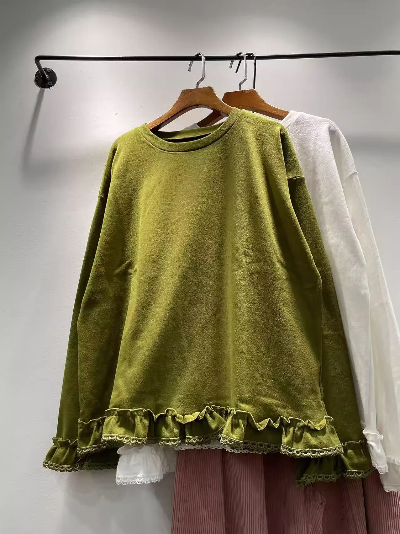 

Одежда Mori Kei 2026, свободные белые, бежевые, зеленые, оранжевые однотонные рубашки на подкладке для женщин, мягкие рубашки с длинными рукавами Nature