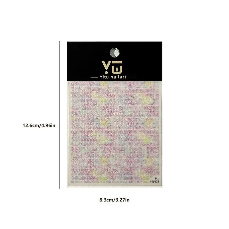 Eenvoudige kleurrijke kleine alfabet nail art sticker Engelse letter zelfklevende stickers DIY nummer manicure slider salon aanbod