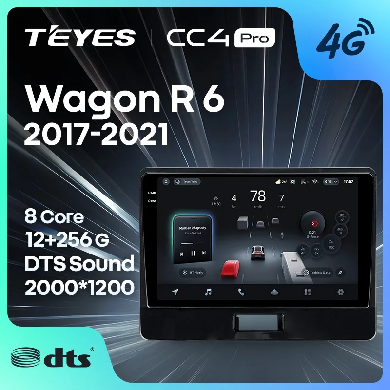 TEYES CC4 PRO For Suzuki Wagon R 6 VI 2017 - 2021 CarPlay Radio Multimedia Stereo Car play Android Auto 2DIN Autoradio