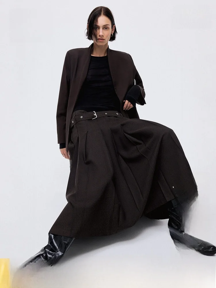 

Женский жилет H&M в повседневном стиле с одной пуговицей, поясом, V-образным вырезом и воротником-стойкой, летний, из смесового полиэстера, вискозы и спандекса