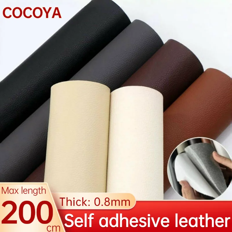 Patches PU Leather Sofa Repair DIY Car Interior Chair Seat Renovation Self Adhesive Leather Stickers Faux Genuine Leathercraft