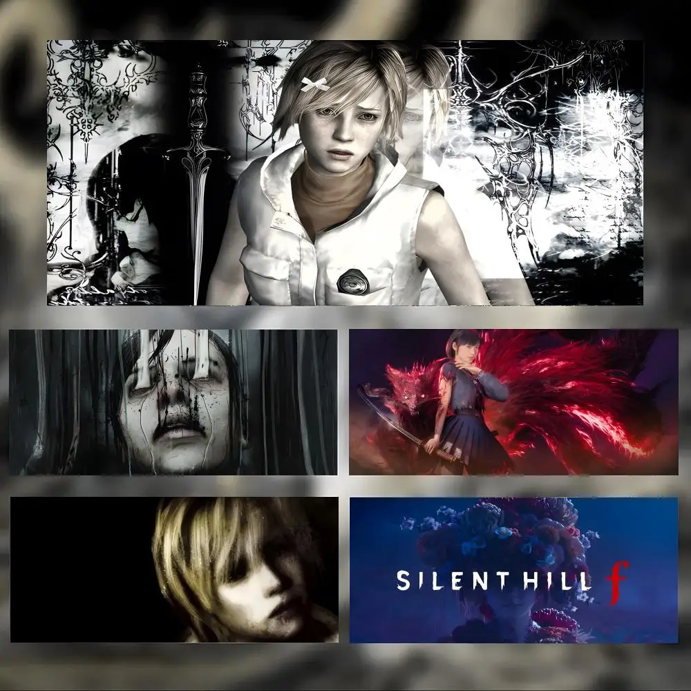 Scary Horror Game S-Silent Hill Mouse Pad Large Thick Desk Pad Stitched Edges Gaming Mouse Mat for PC