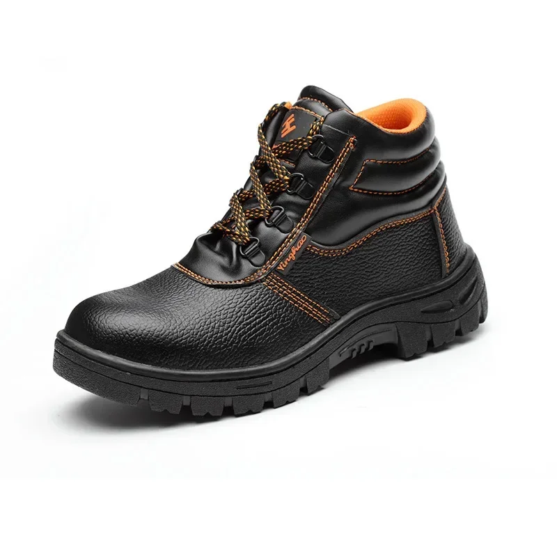 Labor Insurance Shoes Men's Anti-smashing Anti-piercing Protective Shoes Construction Site Safety  Rubber Sole Work Shoes