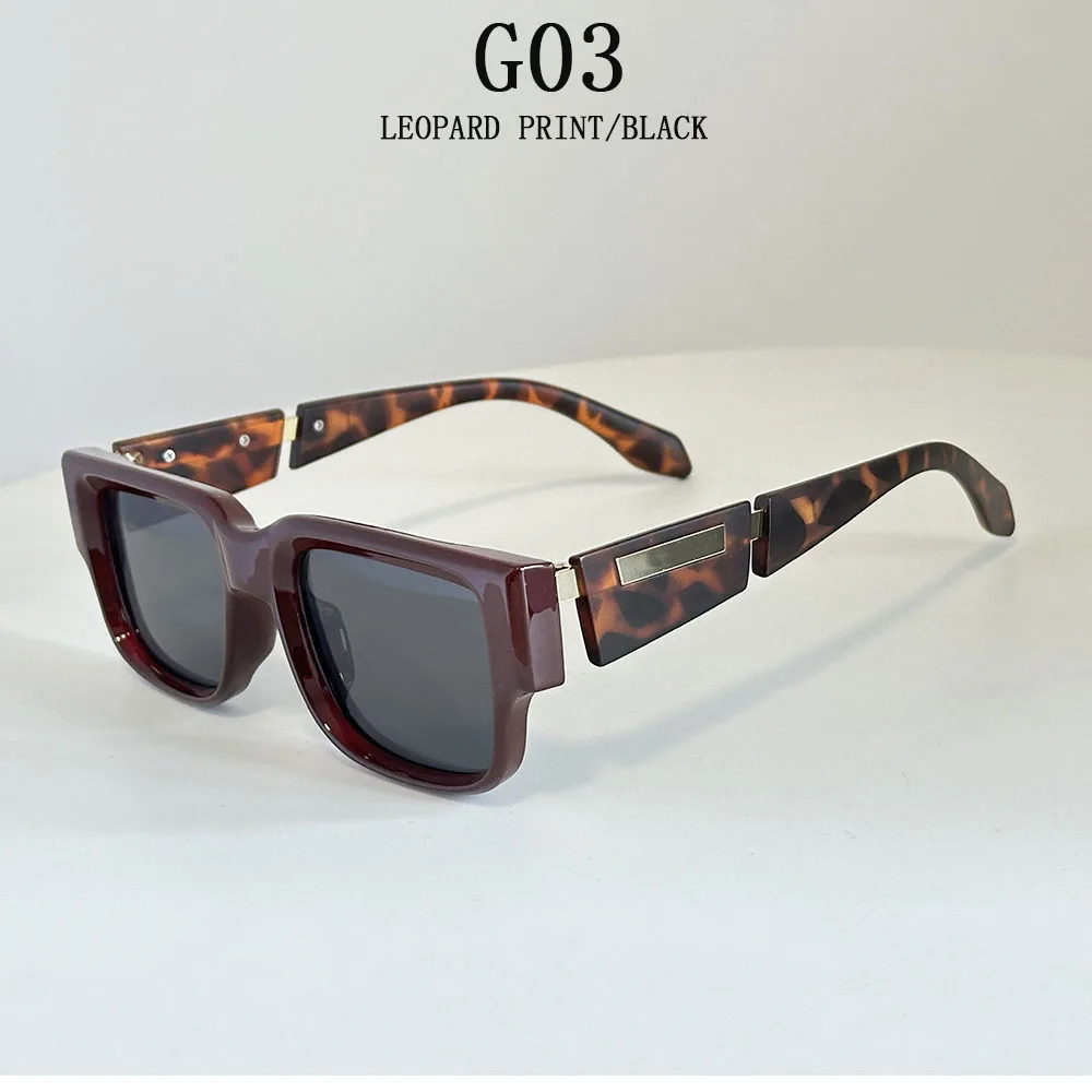 Quadratische Sonnenbrille für Herren, Vintage-Luxus-Sonnenbrille für Damen, 2025, Retro-Mode, Brille, Urlaub, Gafas De Sol Hombre, Lunette Soleil Femm – Detail 3