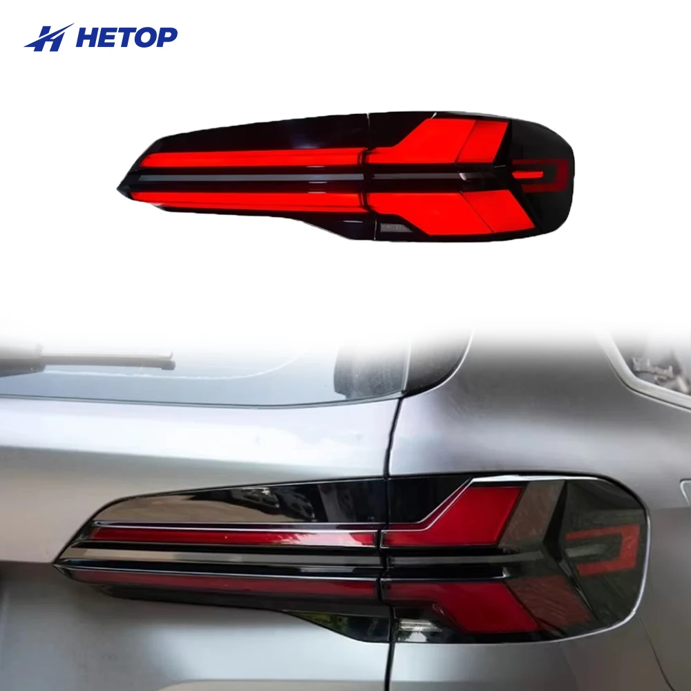

Hetop Car LED Tail Light Assemblies For BMW X5 G05 2019-2023 Auto Rear Fog DRL Brake Turn Signal Lamp Plug and Play