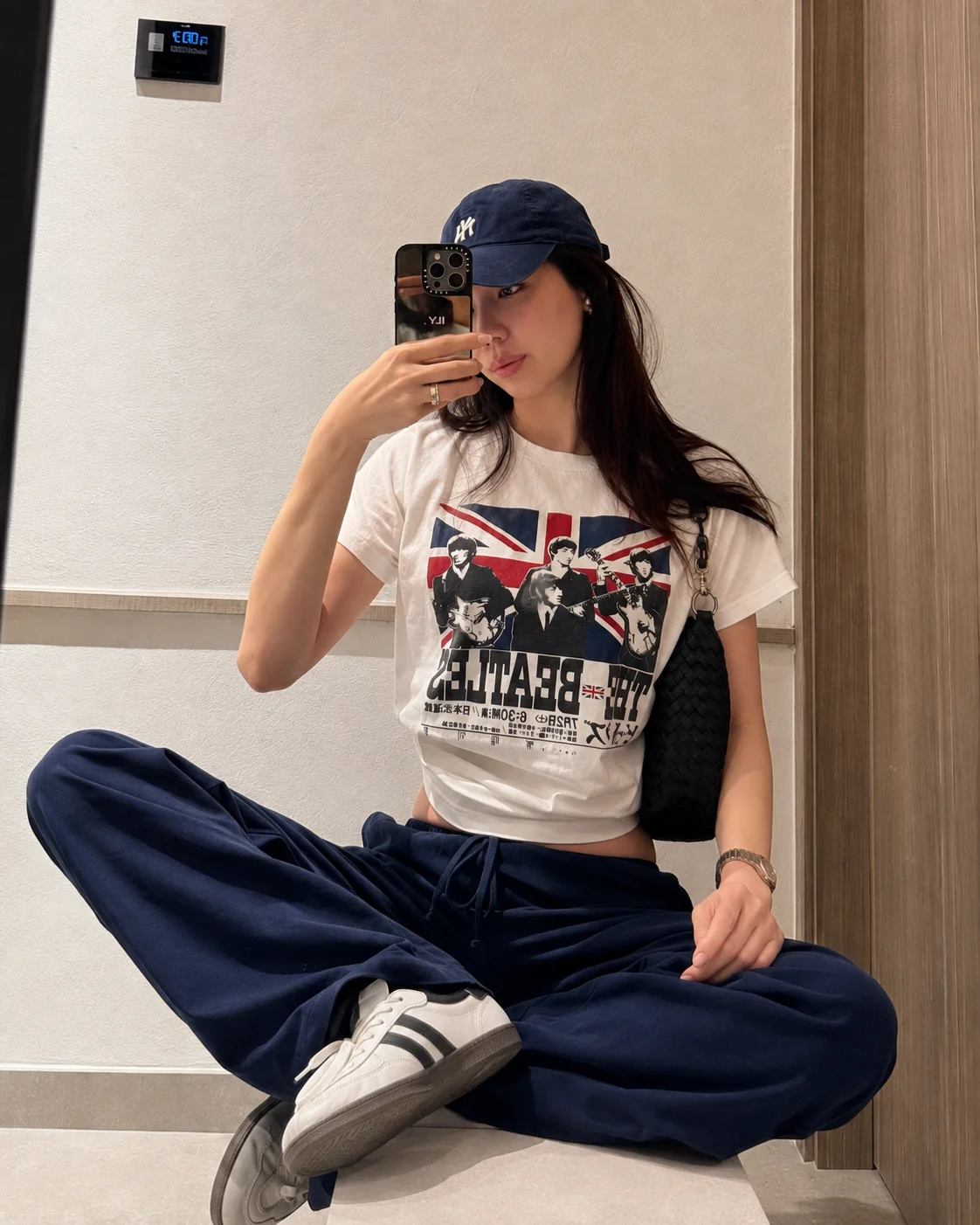 The Beatles Union Jack Vintage Japanisches Tour-Print Baumwoll-T-Shirt Weiß Unisex Rundhals Kurzarm Herren-T-Shirts – Detail 4