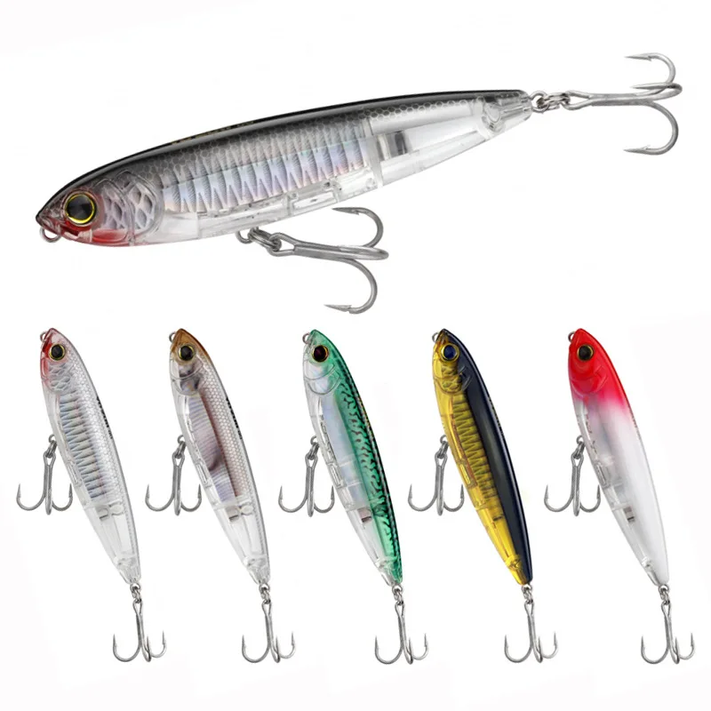 100mm 17.5g Surface Pencil Fishing Lures Floating Swimbait Walk Dog Wobbler Artificial Hard Bait TopWater for Trout Bass lure