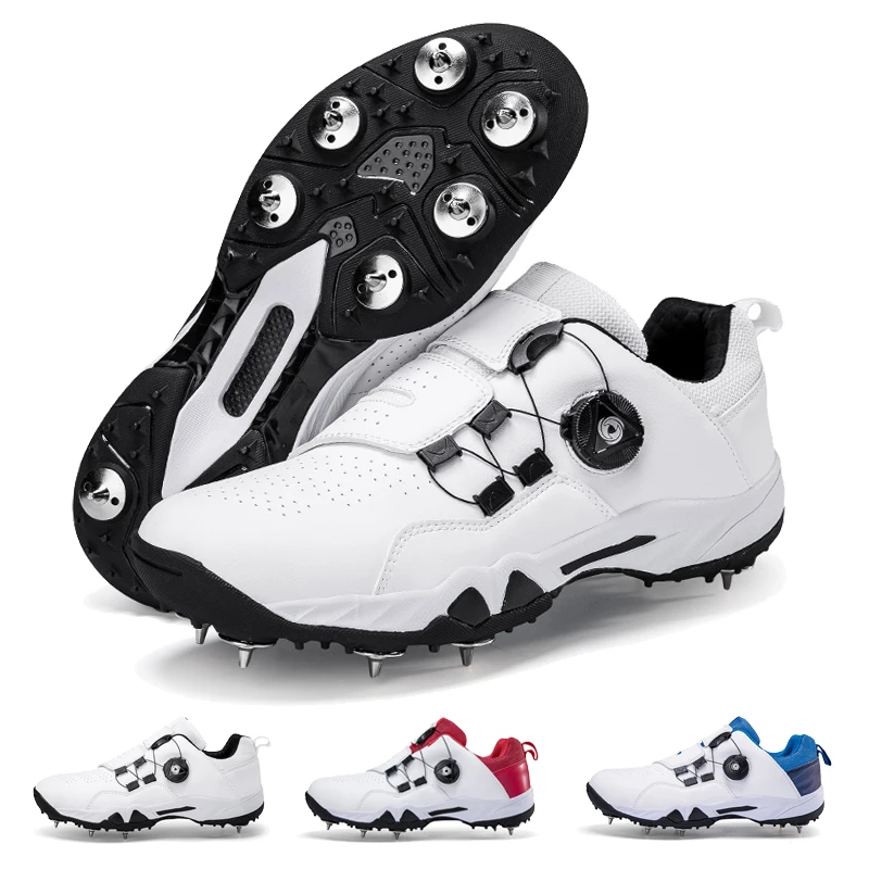 Men's Baseball Shoes Beginners Cricket Shoes Training Long Spikes Softball Shoes Boys Non-slip Cleats And Turf Baseball Sneakers