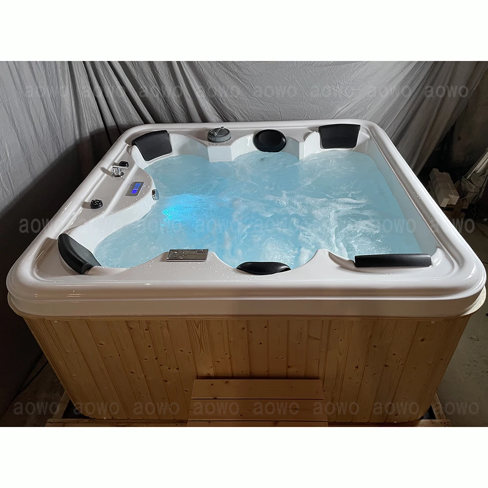 5 Persons Outdoor Acrylic Hot Tube Balboa System  Swim Spa With Jacuzzier Bathtub  Hot Tube Spa with Hydrotherapy Massage