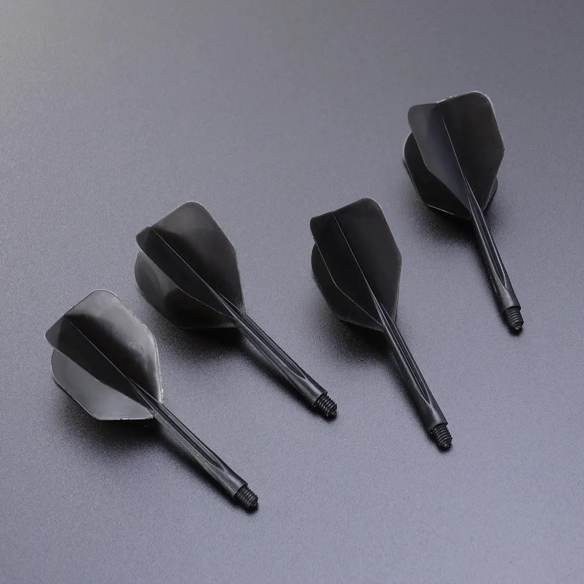 4Pcs Dart Tail Wings Fine Thread Transparent Plastic Flights for Indoor Outdoor Dart Sports Accessories Balance Stability