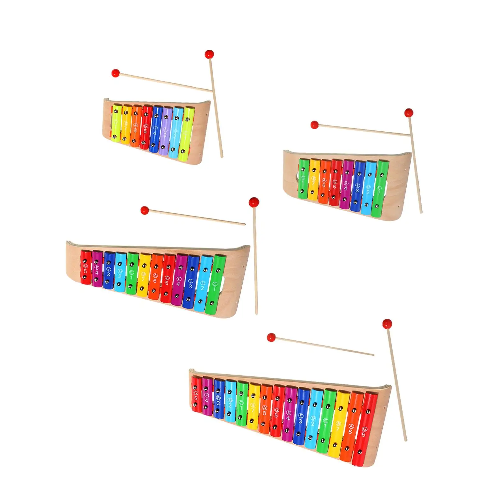 

Kids Wooden Xylophone Toy Montessori Toys Colorful, with 2 Mallets, Baby Musical Instrument for Holiday Present, Motor Skills