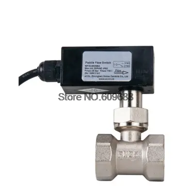 DN15 DN20 DN25 DN32 3 Way Baffle-type Water Flow Switch target flow Controller
