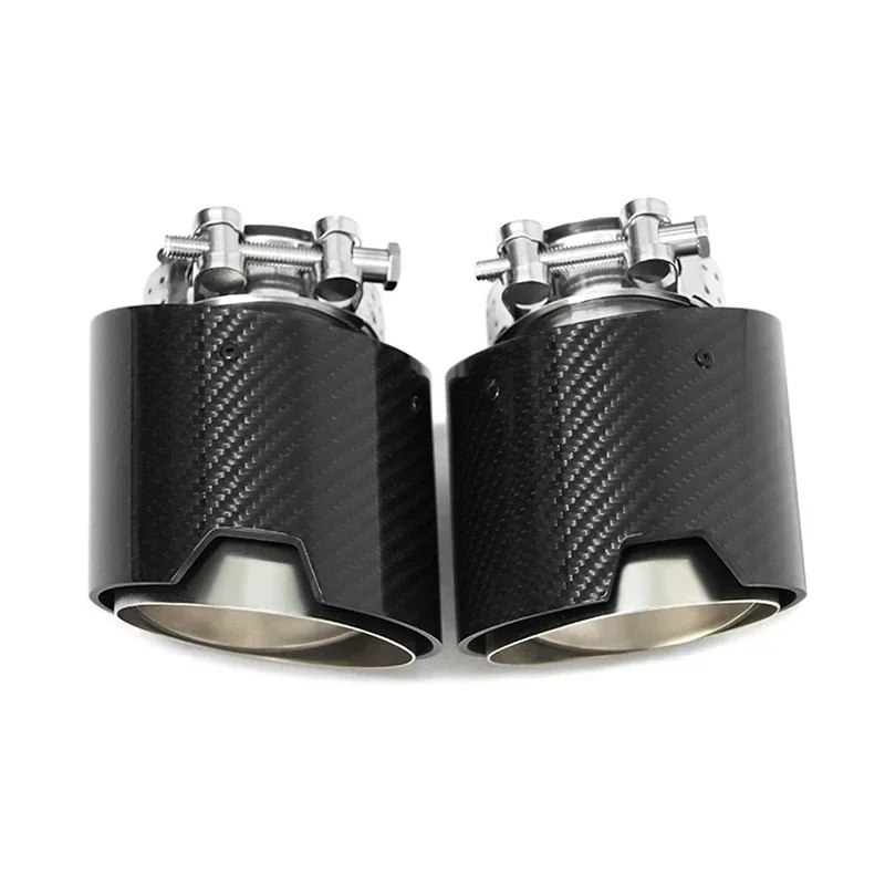 SYPES Exhaust pipes M Performance custom single exhaust tip for  g20 exhaust g28 carbon fiber nozzles for muffler tip muffler