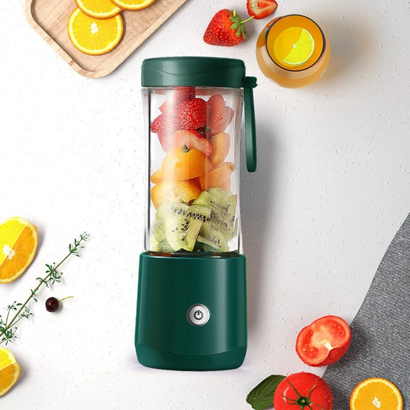 Liquidificador Portátil USB Elétrico, Juicer De Frutas Para Legumes, 380ml, Máquina