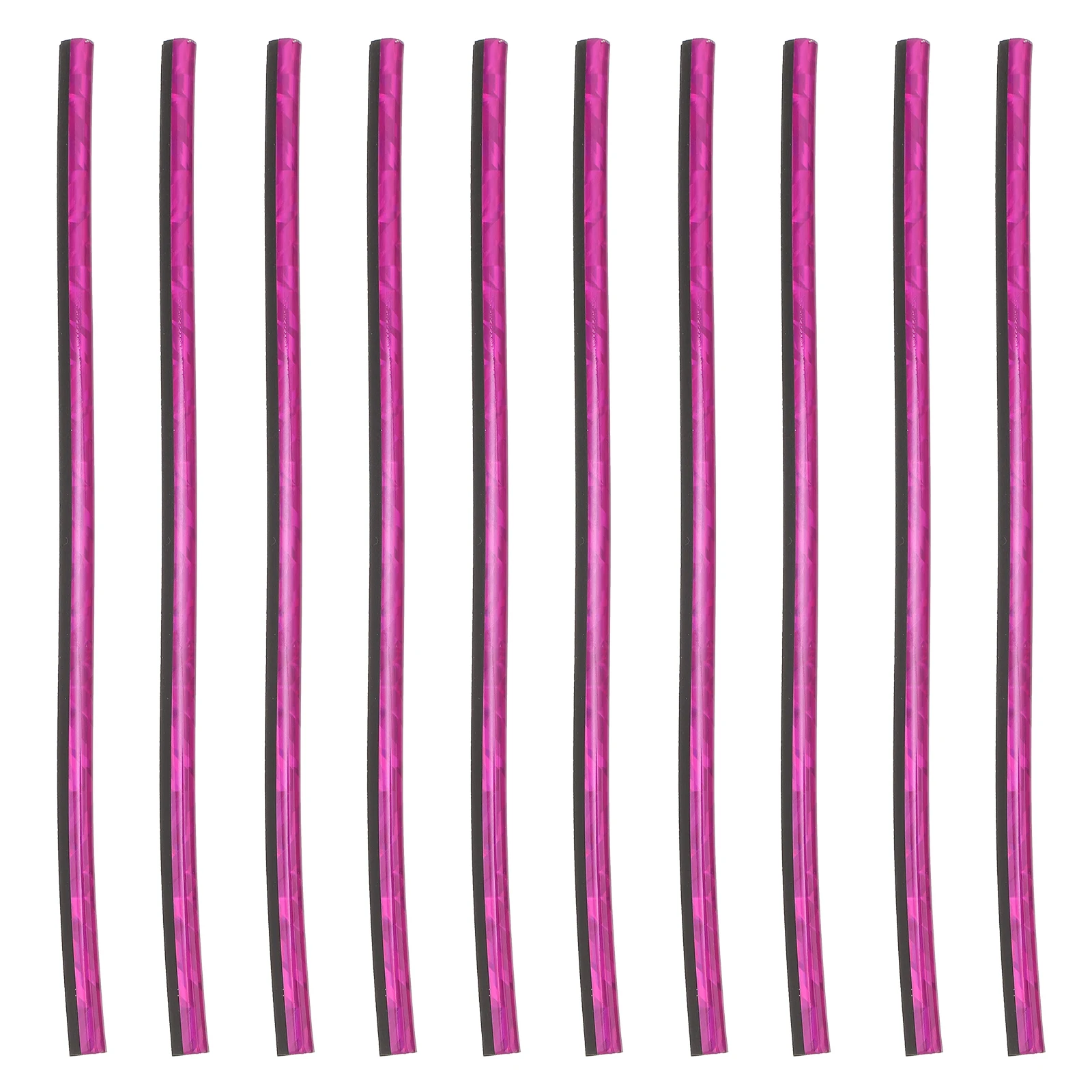 

10 Pcs Car Vent Outlet Trim Soft Rubber Strips Bright Colors Durable U Shaped Clip Anti Collision Decorative Trims Car Supplies