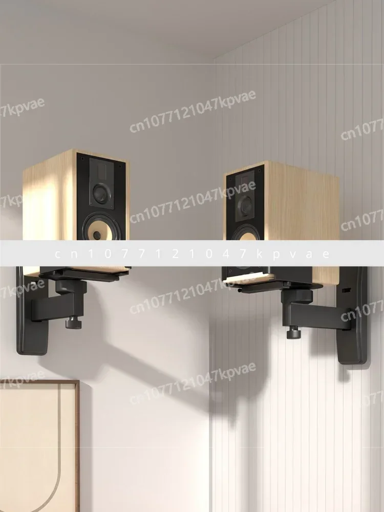 Wall Mounted HiFi Bookshelf Box Speaker Wall Mounted Sound System with Adjustable Protruding Ears for Surround Sound