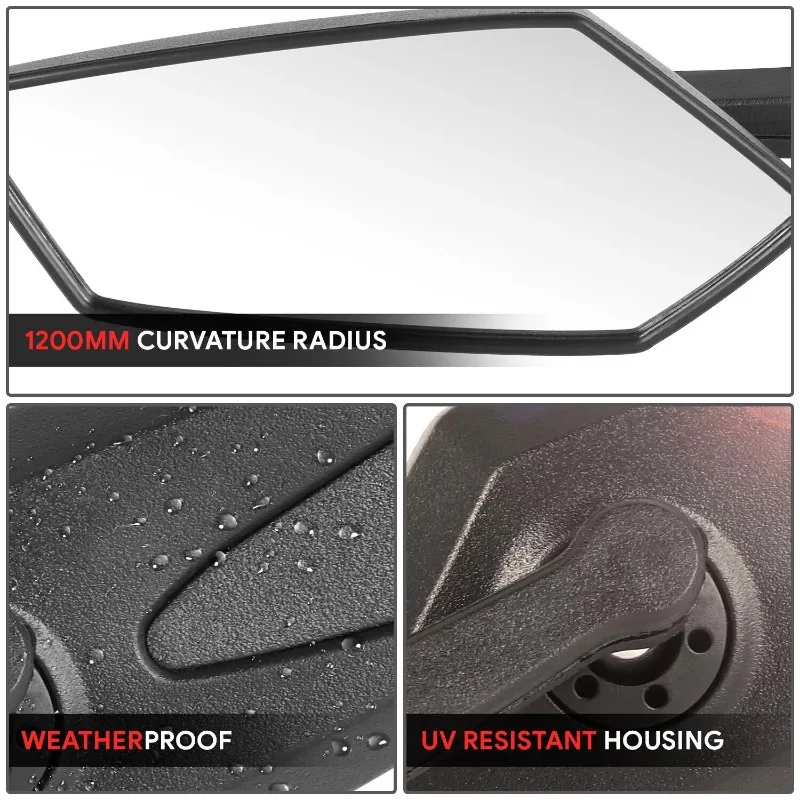 Motorcycle Side Back Rear View Rearview Naked E-Bike Scooter Adjustable Rotating Mirrors Motorbike Accessories Modified Parts image 3
