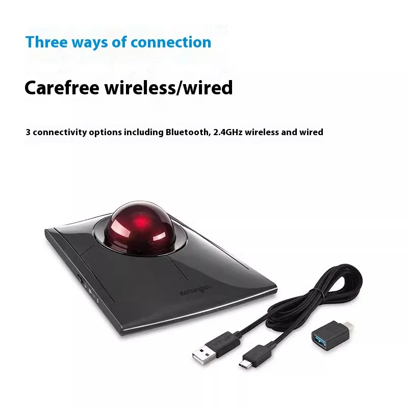Attack Shark Wireless Trackball Mouse White Ergonomic