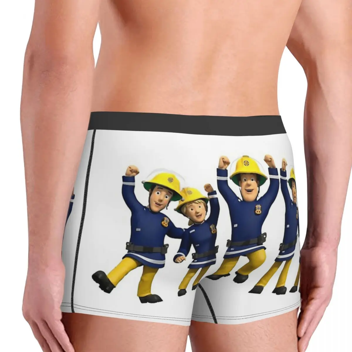 Fireman Sam And Friends Underpants Breathbale Panties Men\'s Underwear Comfortable Shorts Boxer Briefs