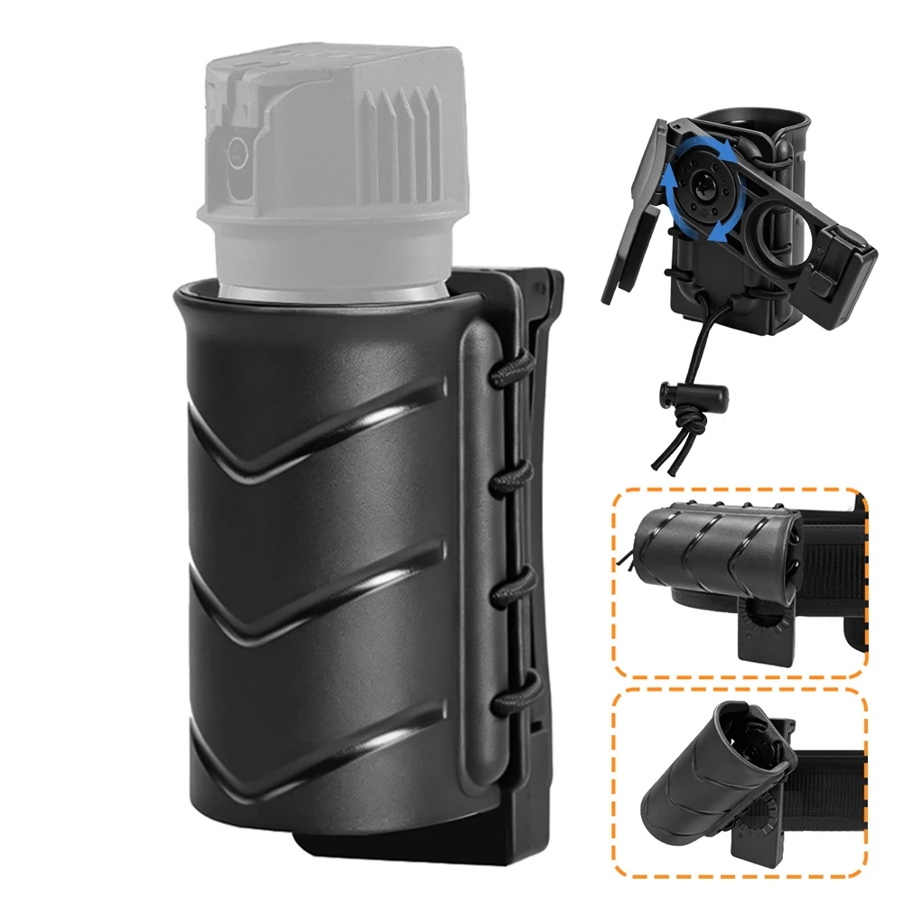 

Tactical Pepper Spray Holster Quick Release Pepper Spray Case Spray Carrier Sheath Flashlight Case Hunting Accessories