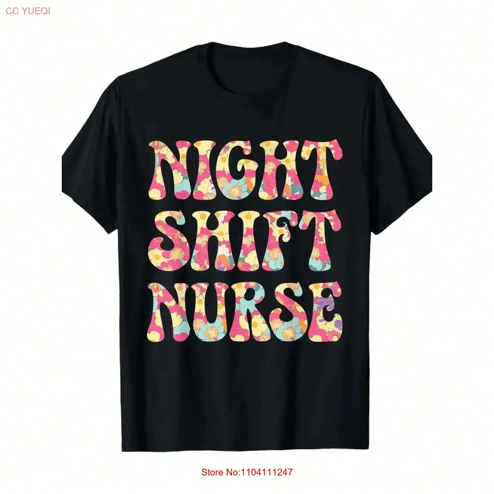 T Shirt Night Shift Nurse Overnight Funny Nursing Women  vintage Washed Top For Everyday Wear homme Breathable fashion Unisex
