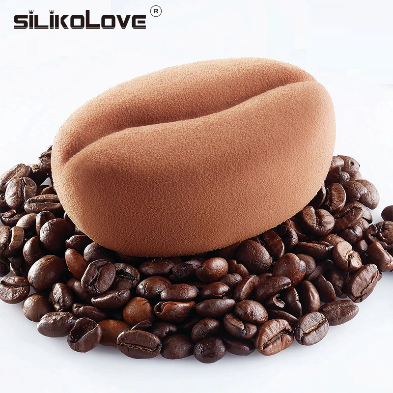 Silikolove 6 bildet Kaffeebohnen-Mousse-Kuchen form Silikon-Gebäck formen zum Backen französischer Dessertkuchen-Dekorations werkzeuge