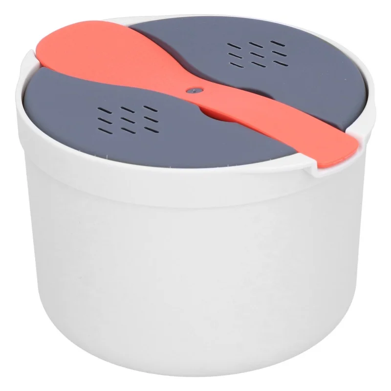 

Household Microwave Oven Rice Cooker 2-Layer Rice Steamer High Temperature Resistant Steam Pot