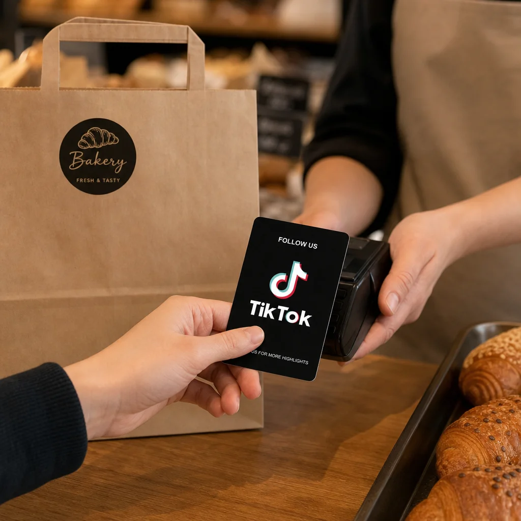 10-20PCS NFC Business Card TikTok Tripadvisor Wi-Fi Tap to Connect Smart Contact and Social Media Sharing Business Cafe Retail