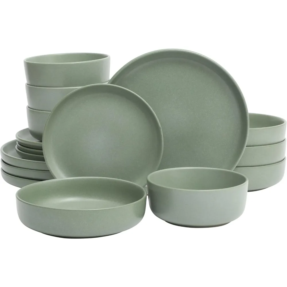 

Коллекция Gibson Elite Pasco: набор керамической посуды из керамики из 16 предметов с реактивной глазурью с двойной чашей на 4 часах