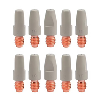 2/5PCS, MIG 36KD Welding Contact Tips new coating protect 30mm M8 Nozzle Tip 0.8/1.0/1.2mm MIG Welding Torche Welding Tool Parts