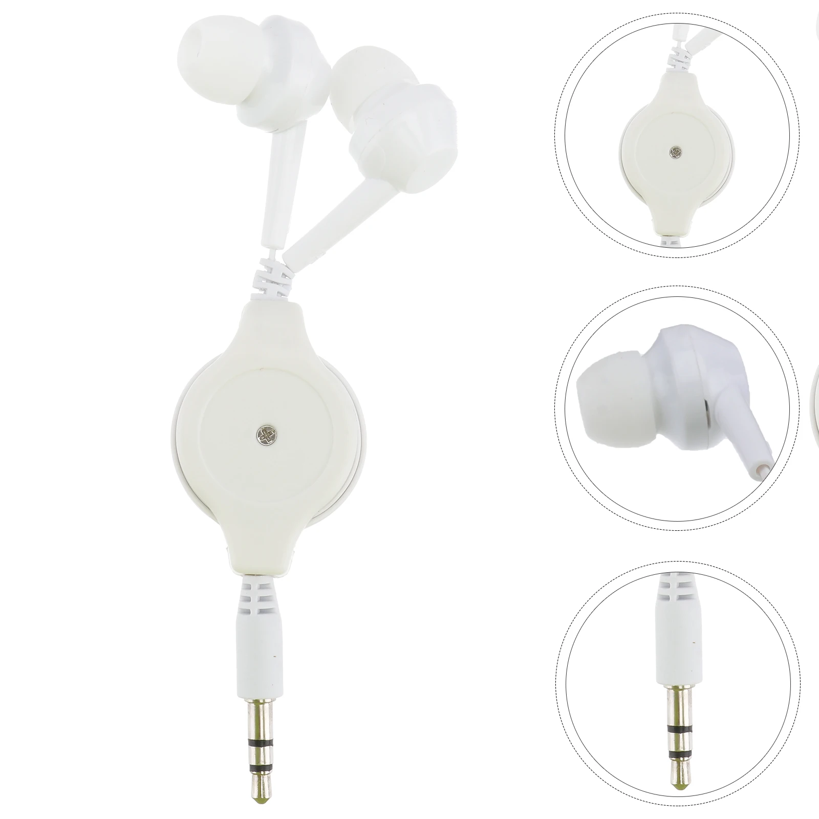 Earphone MP3 Double Pull Telescopic Headphones portable Sport In-ear Headphones Earplugs Suitable various Phone computer headset