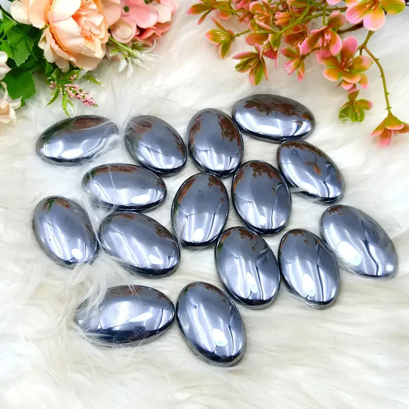 1pc Terahertz Palm Stone, Pocket Stones, Massage Rocks, Ideal for Home Decoration, Stone Collectibles, Christmas's Gifts