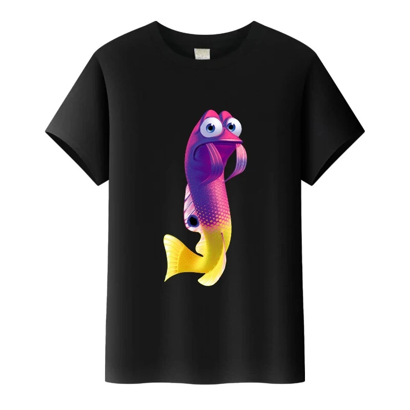 

Casual Disney Finding Nemo Dory Graphics Girl T-Shirt Loose Boy Tshirt Family O-Neck Tops Man Blouses Children Clothes Women Tee