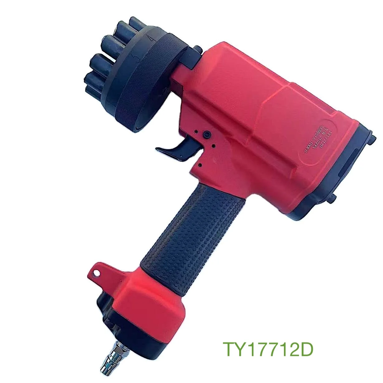 For stamping 1/2 in. (12.0 mm) height standard characters Hand Held dial type pneumatic hammer