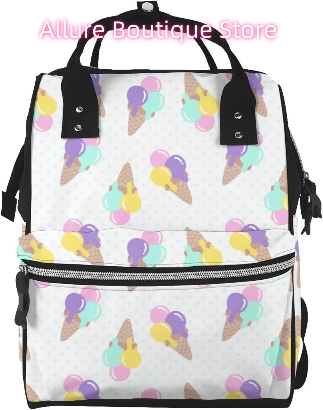 Сумка для подгузников со вкусом мороженого, рюкзак для женщин, большая вместительная сумка для подгузников, многофункциональные водонепроницаемые рюкзаки для мамы, папы Esse