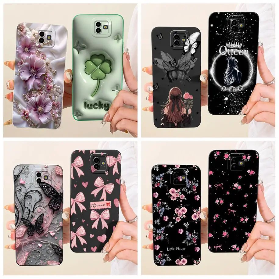 Phone Case For Samsung Galaxy J4 J6 Plus 2018 Cover Popular Flower Soft Silicone Protective Shell For Samsung J4+ J6+ Back Cover