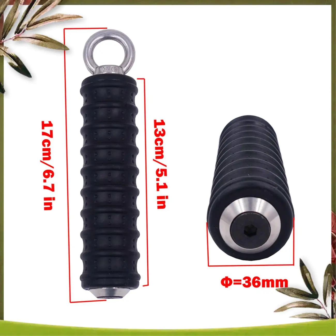 A08P-Push Down Single Gym Handle Triceps Strength Pull Up Hand Grips For Cable Machine Attachment Arm Fitness Equipment
