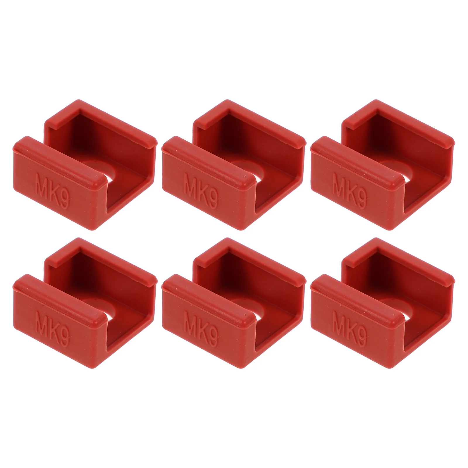 

6Pcs Heating Block Protect Covers Silicone Sock for 3D Printer Extruder Parts Durable Portable Heating Block Protect Covers