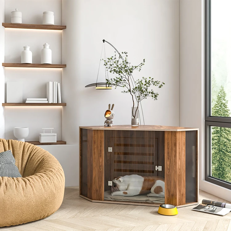 

Factory Dog Villa Pet Houses Furniture Indoor Cat Dog House Wooden Prefab Dog House Furniture