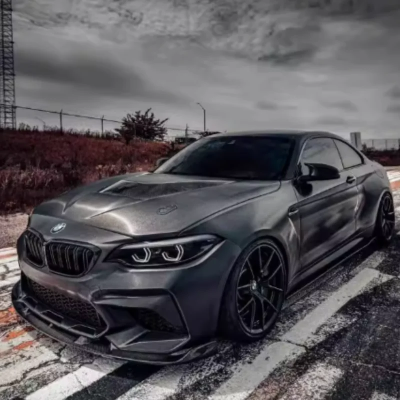 Para F87 BMW M2/M2C Thunder falda lateral de fibra de carbono envolvente pequeña modificada