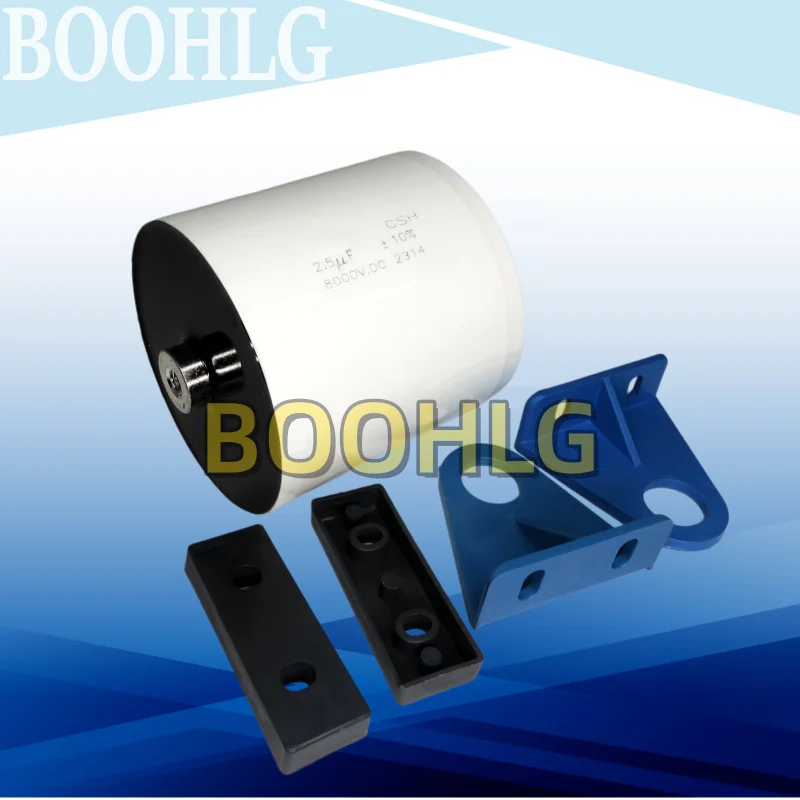1PCS High Voltage, Inductive, Polarity-Free Film Capacitor 2.5UF 255 8000V Dc 8KV 87X80MM
