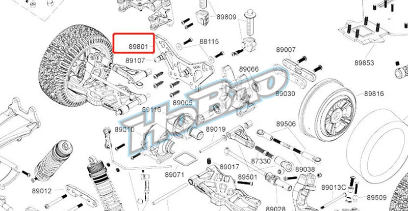 

Оригинальный квасцы с ЧПУ OFNA/HOBAO RACING 89801. Передняя ударная башня ДЛЯ HYPER 1/8 8SC SHORT COURSE