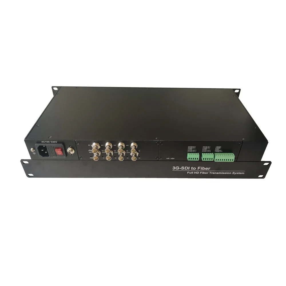 4 CHANNEL 3G HD SDI Multiplexer over video/audio fiber optical to 3G SDI converter PRICE