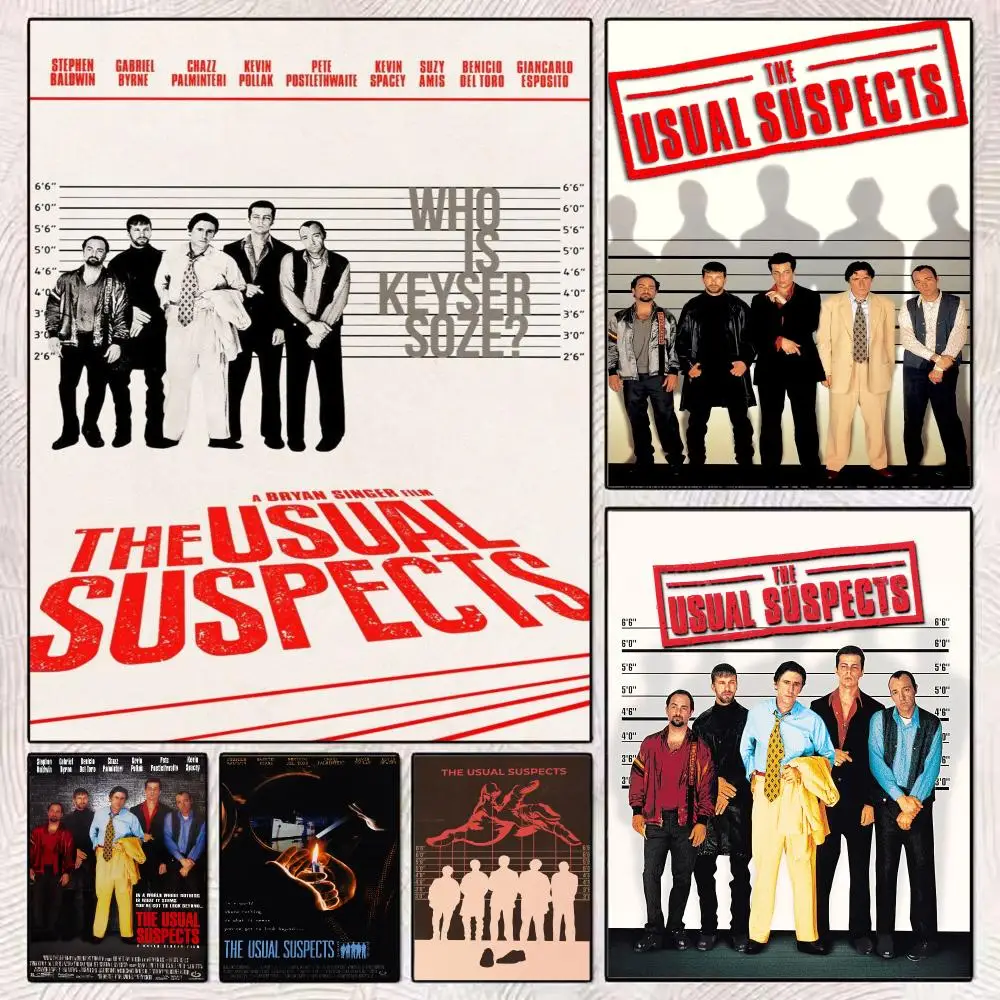 Crime Thriller U-Usual Suspects Poster Modern Minimalist Wall Art Prints Poster Home Decor Interior Bedroom Living Room